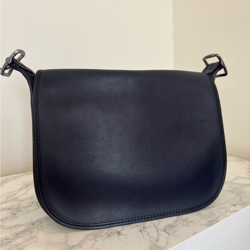 Coach Vintage Navy Saddle Bag